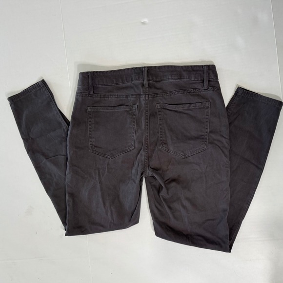 LOFT Gray Sailor Button Crop Pants Women's Size 27 x 4 Nautical Casual Workwear - Picture 4 of 7